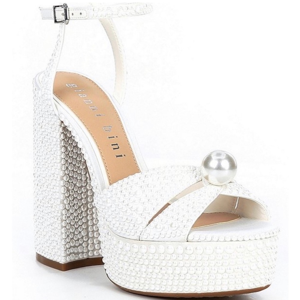 GIANNI BINI pearl platform shoes!
